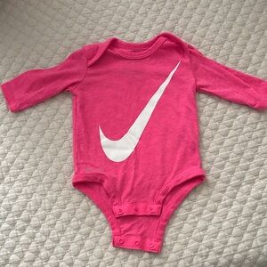 Nike Dri Fit Baby Onesie; 0-3mo